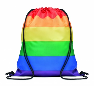 Logo trade firmakingi pilt: Rainbow RPET nööriga kott