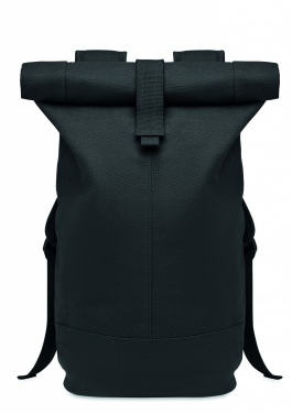 Logotrade firmakingi foto: Rolltop pestud lõuendist seljakott