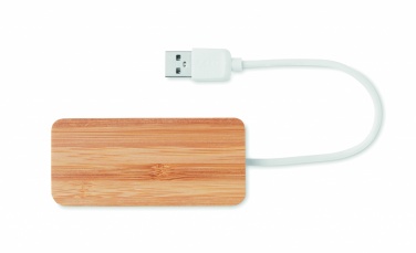 Logo trade ärikingituse pilt: Bambusest USB 3 pordiga jaotur