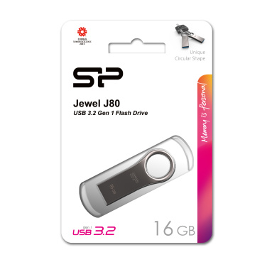 Logotrade firmakingi foto: Pendrive 3.0 Silicon Power JEWEL J80 TITANIUM 16GB