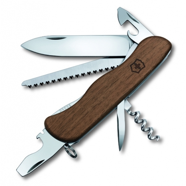 Logo trade ärikingi pilt: Taskunuga Forester puidust Victorinox