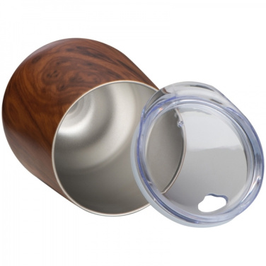 Logotrade ärikingid pilt: Puidust välimusega roostevabast terasest kruus BRIGHTON 380 ml