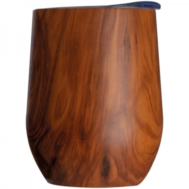 Logo trade ärikingid foto: Puidust välimusega roostevabast terasest kruus BRIGHTON 380 ml