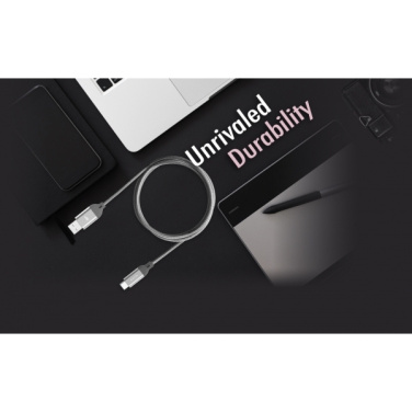 Logotrade ärikingid pilt: Nailonist andmeedastuskaabel LK30 Type - C Quick Charge 3.0
