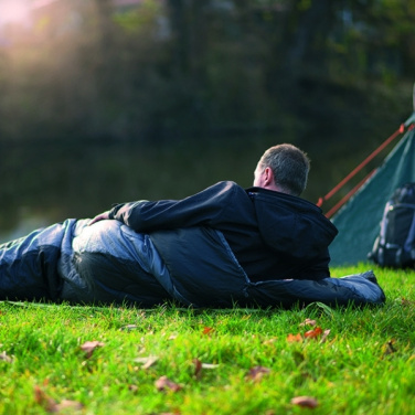 Logotrade ärikingi foto: Magamiskott KINABALU Schwarzwolf