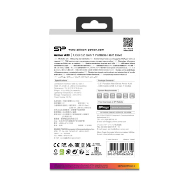 Logotrade firmakingitused pilt: Silicon Power kõvaketas Armor A30 2TB