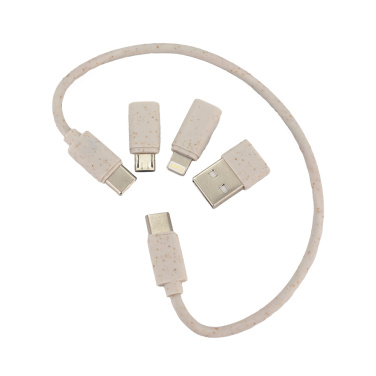 Logotrade firmakingid pilt: 4in1 kaabel puidust korpuses, LH-ZM01