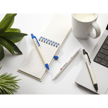 Logo trade reklaamkingituse pilt: Taaskasutatud piimakarpidest pastapliiats