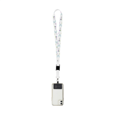 Logo trade ärikingi pilt: Lanyard Sublimatie Lukk RPET 2 cm Patch võtmejuhtmega