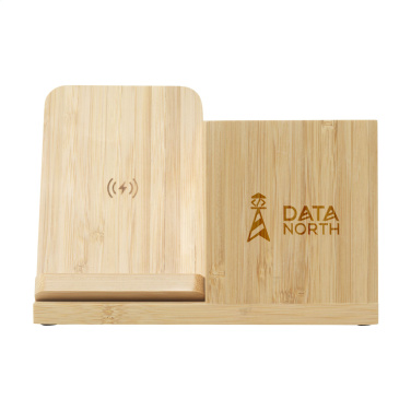 Logotrade ärikingituse foto: Bamboo Boss 15W laadija/pliiatsihoidja