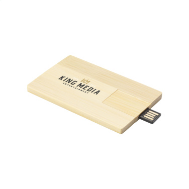 Logotrade reklaamtooted pilt: Krediitkaart USB Bamboo 8 GB