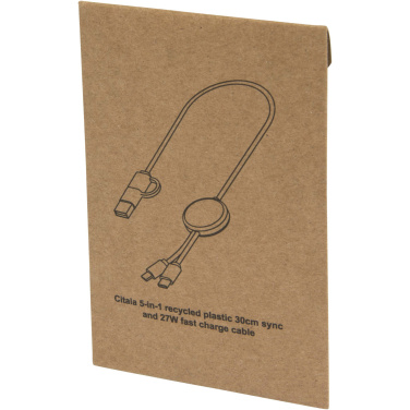 Logotrade firmakingitused pilt: Citala 5-in-1 taaskasutatud plastist 30 cm kiirlaadimiskaabel