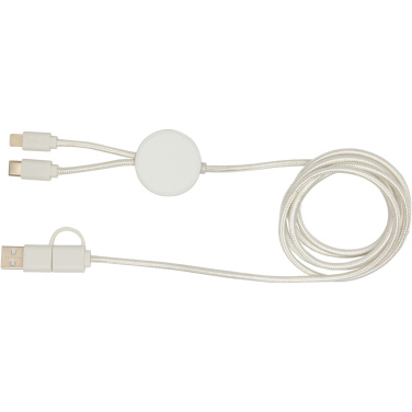 Logotrade reklaamtoote foto: Citala 5-in-1 taaskasutatud plastist 150 cm andmete sünkroonimine ja 27 W kiirlaadimiskaabel