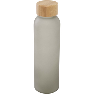 Logotrade reklaamtooted pilt: Lume 500 ml matt klaaspudel bambusest korgiga