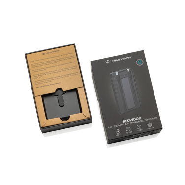 Logotrade meened pilt: Urban Vitamin Redwood 5in1 5000mah 20W PD magnetjõupank