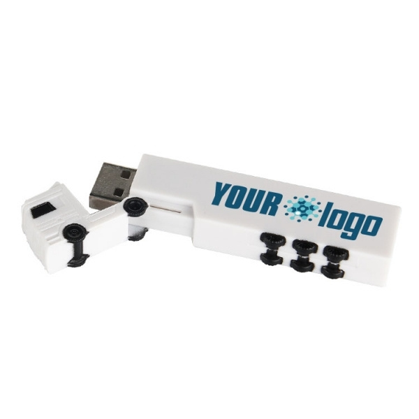 Logo trade reklaamtooted foto: Plastist USB-mälupulk