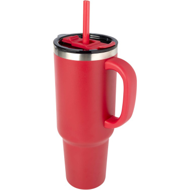 Logo trade reklaamkingi pilt: Sydney 1200 ml RCS-sertifikaadiga termoskruus kõrrega