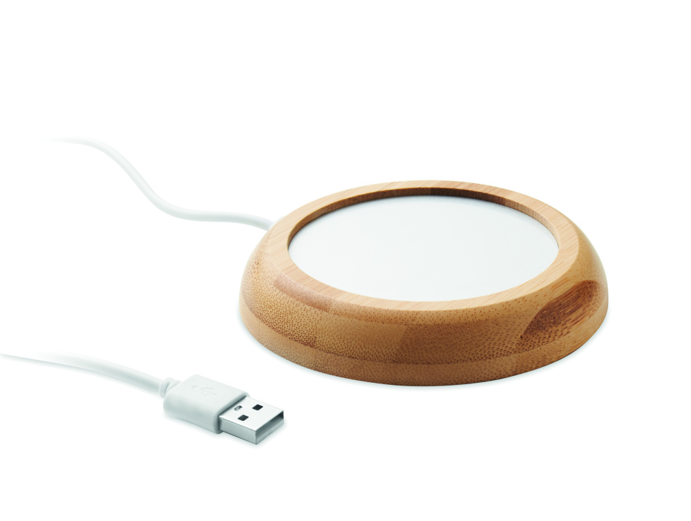 Logo trade firmakingi pilt: Bambusest kruusisoojendaja USB-ga MUGLET