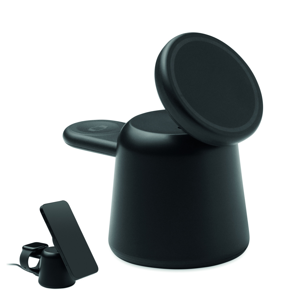 Logotrade firmakingid pilt: 3-ühes juhtmevaba laadija 15W SIMPA