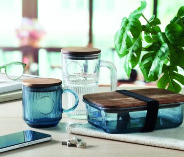 Logo trade reklaamkingi pilt: Ribiline klaasist kruus 300ml VITRIO MUG