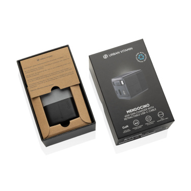 Logo trade ärikingituse pilt: Urban Vitamin Mendocino 65W GaN laadija sissetõmmatava kaabliga