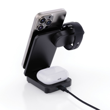 Logotrade ärikingi foto: Urban Vitamin Arcadia RCS plastikust 15W 3in1 magnetiline laadija