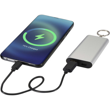 Logo trade reklaamkingi pilt: Arcturus 2000 mAh taaskasutatud alumiiniumist akupank võtmehoidjaga