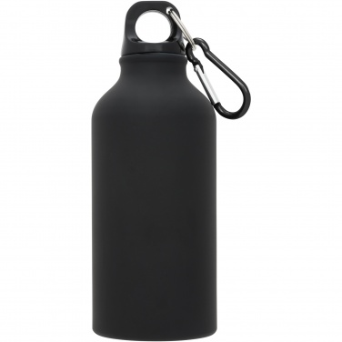 Logo trade liikelahja mainoslahja tuotekuva: Oregon-juomapullo, matta, karabiinikoukku, 400 ml