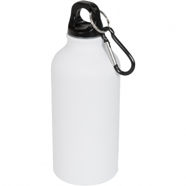 Logotrade mainostuotet kuva: Oregon-juomapullo, matta, karabiinikoukku, 400 ml