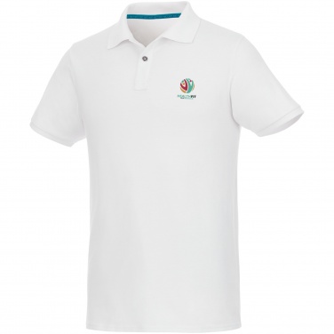 Logo trade liikelahja kuva: Beryl short sleeve men's organic recycled polo