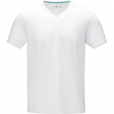 Logo trade liikelahja mainoslahja tuotekuva: Kawartha short sleeve men's organic V-neck t-shirt
