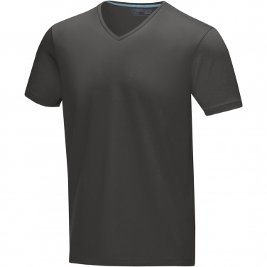 Logo trade liikelahja mainoslahja tuotekuva: Kawartha short sleeve men's organic V-neck t-shirt