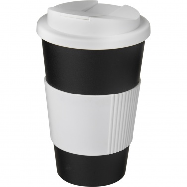 Logotrade liikelahja mainoslahja kuva: Americano® 350 ml muki, läikyttämätön kansi, grippi