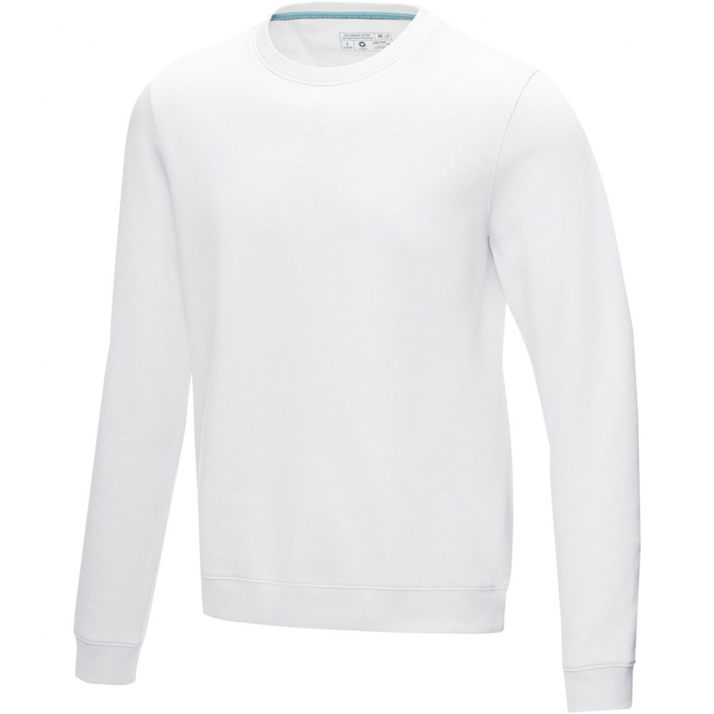 Logotrade mainoslahja tuotekuva: Jasper men’s organic recycled crewneck sweater