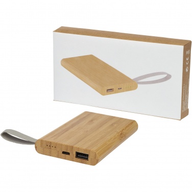 Logo trade mainoslahjat ja liikelahjat kuva: Tulda-varavirtalähde, 5 000 mAh, bambua