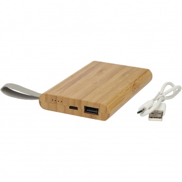 Logotrade liikelahjat mainoslahjat tuotekuva: Tulda-varavirtalähde, 5 000 mAh, bambua