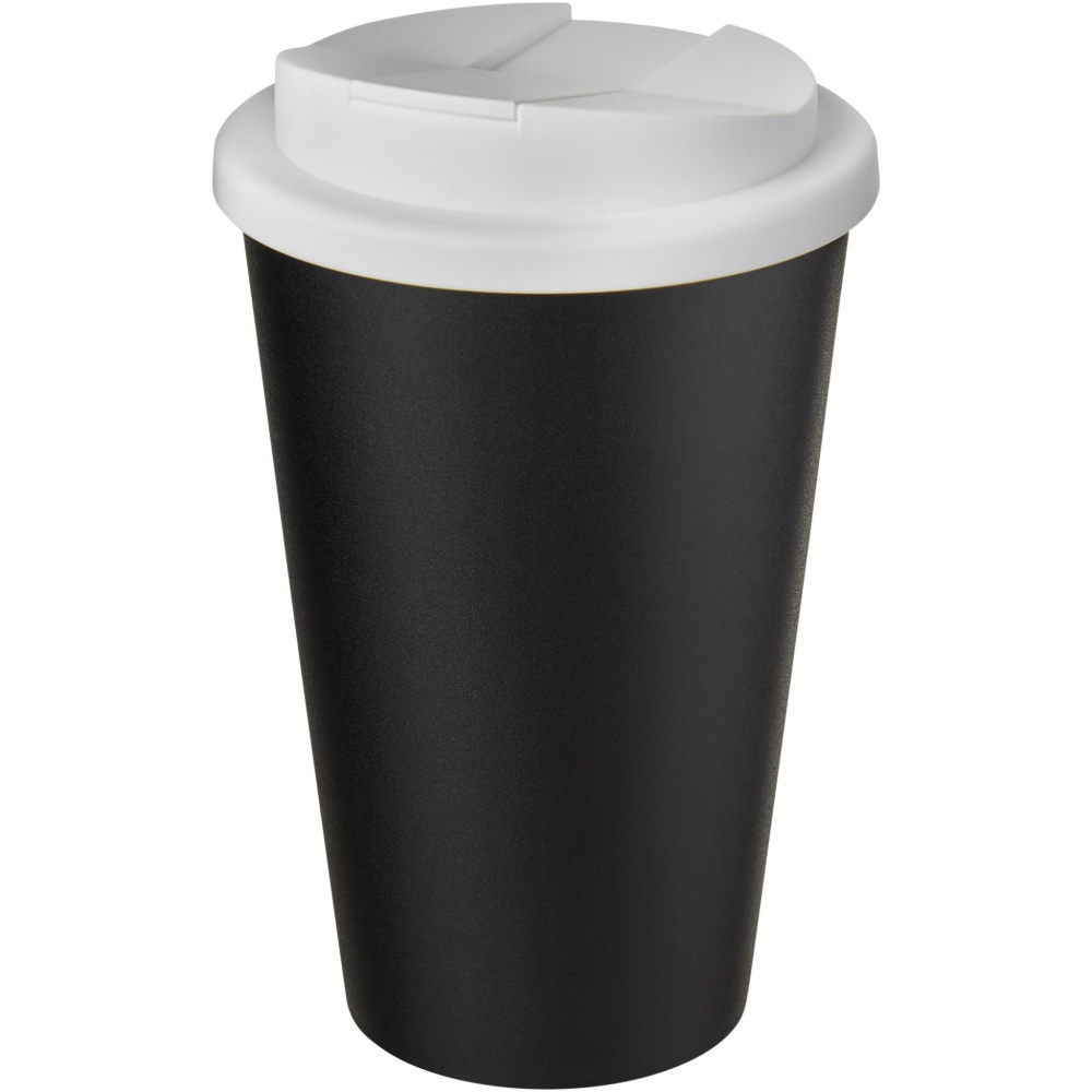 Logotrade liikelahja mainoslahja kuva: Americano® Eco 350 ml kierrätysmuki läikkymättömällä kannella