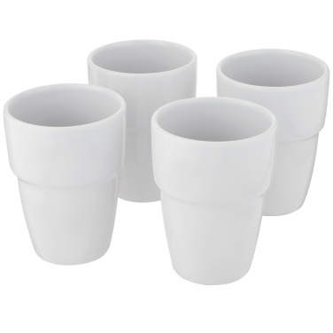Logo trade mainostuotet tuotekuva: Staki 4-osainen 280 ml pinottava mukilahjasetti