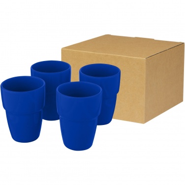 Logo trade liikelahja kuva: Staki 4-osainen 280 ml pinottava mukilahjasetti