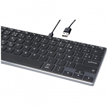 Logo trade liikelahja mainoslahja tuotekuva: Hybrid Bluetooth-tehonäppäimistö – AZERTY