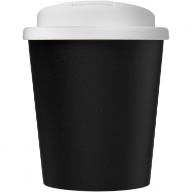 Logo trade liikelahja mainoslahja tuotekuva: Americano® Espresso Eco 250 ml kahvimuki kierrätetystä materiaalista. Läikkymätön kansi.