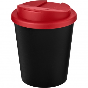 Logo trade mainoslahjat tuotekuva: Americano® Espresso Eco 250 ml kahvimuki kierrätetystä materiaalista. Läikkymätön kansi.