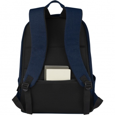 Logo trade mainostuotet tuotekuva: Joey 15,6" GRS-kierrätetystä kankaasta valmistettu varkaudenestoreppu kannettavalle 18 l