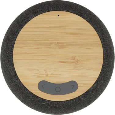 Logo trade mainostuote kuva: Ecofiber bambusta ja RPET-muovista valmistettu Bluetooth® -kaiutin ja langaton latausalusta