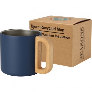 Logo trade liikelahjat mainoslahjat kuva: Bjorn 360 ml RCS-sertifioitu kierrätetty ruostumaton teräsmuki, kuparityhjiöeristetty