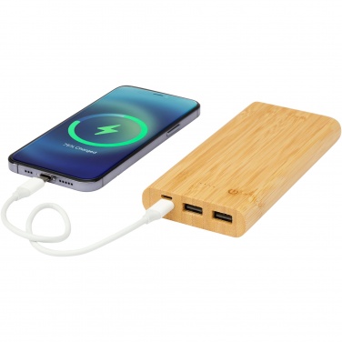 Logotrade liikelahjat mainoslahjat tuotekuva: Tulda-varavirtalähde, 10,000 mAh, bambua