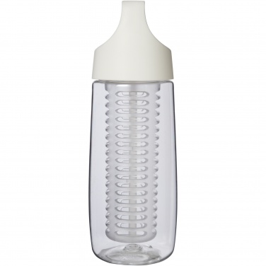 Logo trade mainoslahjat ja liikelahjat kuva: HydroFruit 700 ml:n urheiluvesipullo kierrätetystä muovista läppäkannella ja uuttajalla