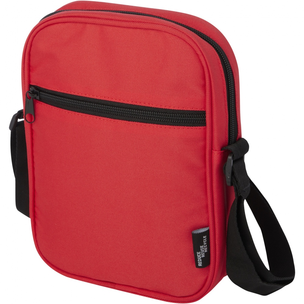 Logotrade liikelahjat kuva: Byron GRS-kierrätetystä materiaalista valmistettu crossbody-laukku 2 l