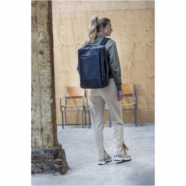 Logotrade mainoslahjat ja liikelahjat tuotekuva: Expedition Pro 17 tuuman GRS-kierrätetystä materiaalista valmistettu laajennettava reppu kannettavalle, 35 l