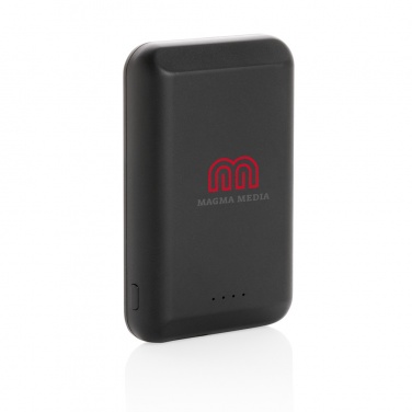 Logo trade liikelahja mainoslahja tuotekuva: Magneettinen 5000mAh 5W langaton virtapankki